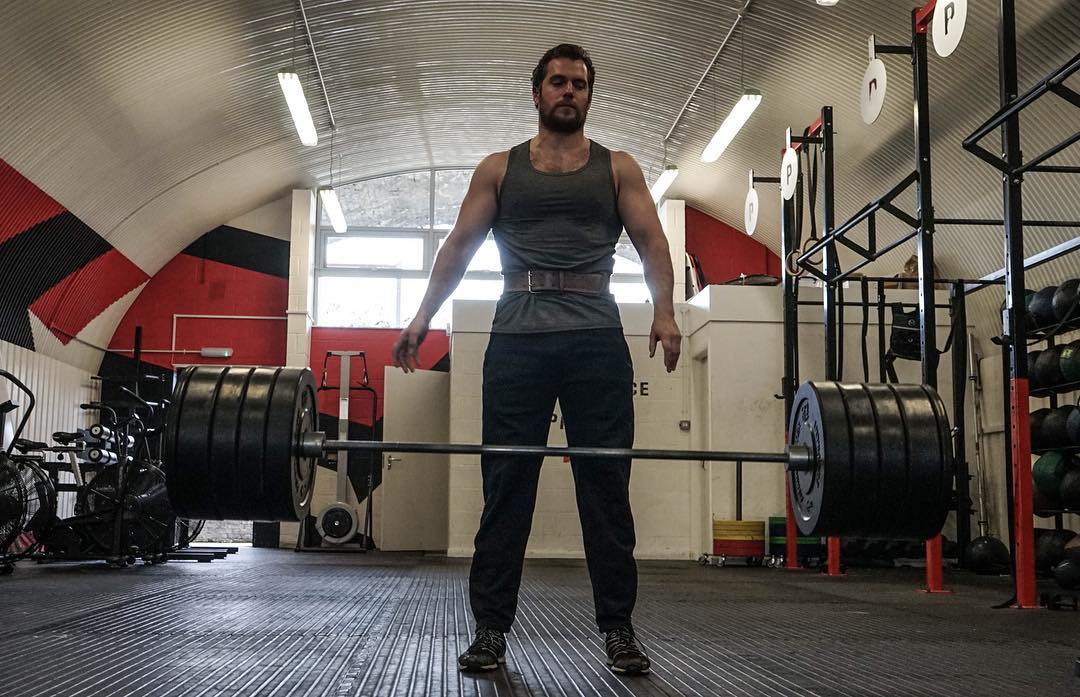 Henry Cavill On Set